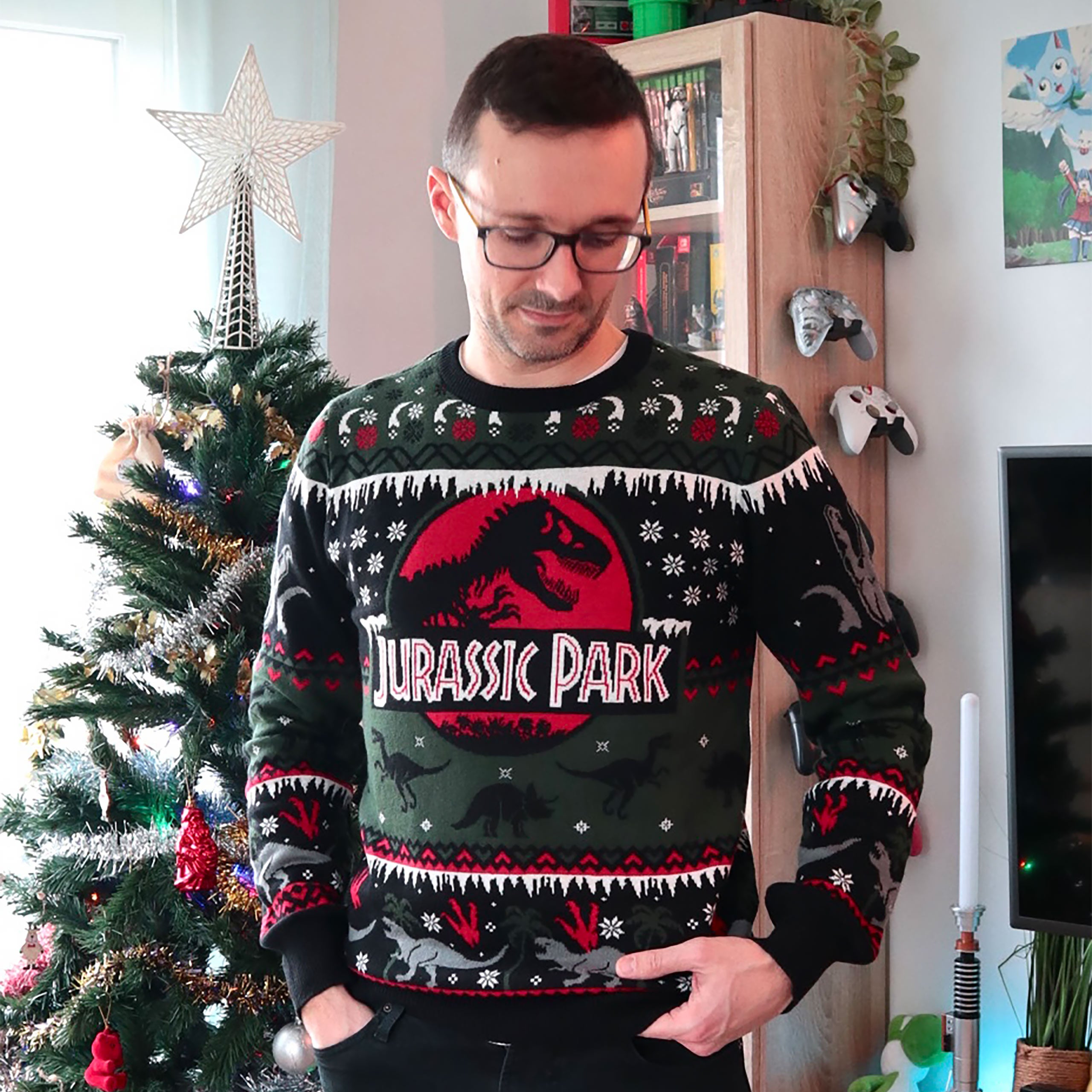 Productafbeelding Jurassic Park - Logo Gebreide Trui