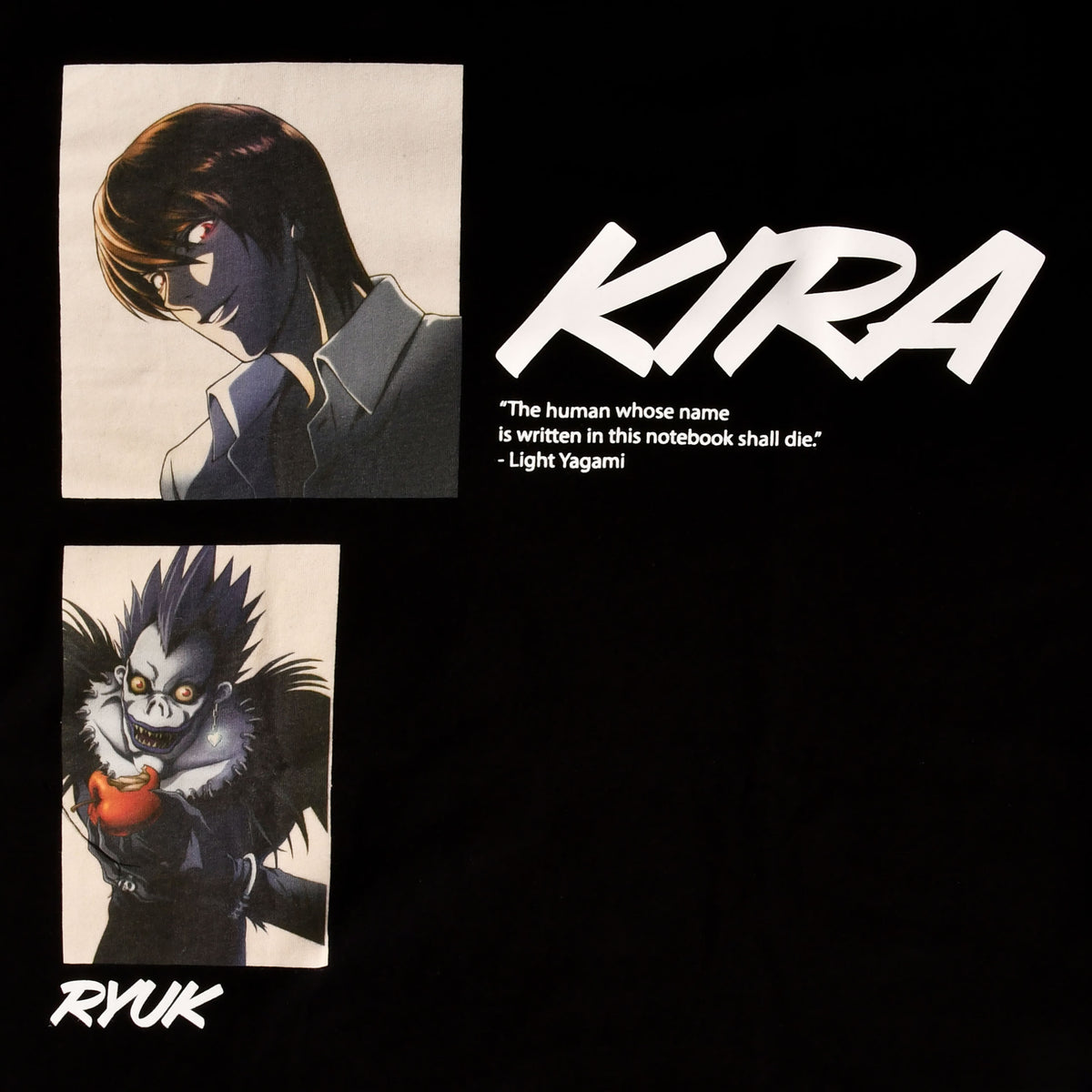 Productafbeelding Death Note - Kira T-shirt zwart