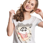 Productafbeelding Shin-Chan - Dans T-shirt Dames Grijs