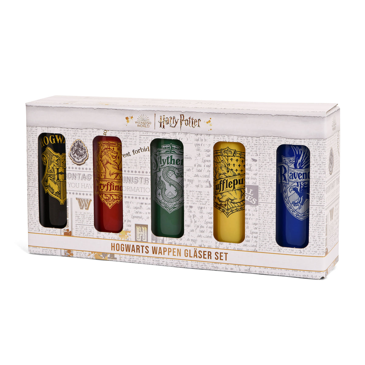Productafbeelding Hogwarts Huizen Glasset 5-delig - Harry Potter