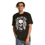 Productafbeelding Walking Dead - Wings and Skull T-shirt zwart