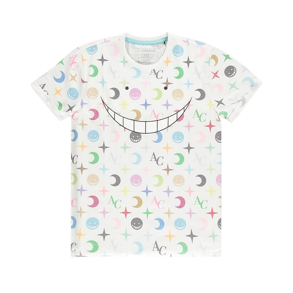 Productafbeelding Assassination Classroom - Koro Sensei Allover T-shirt wit
