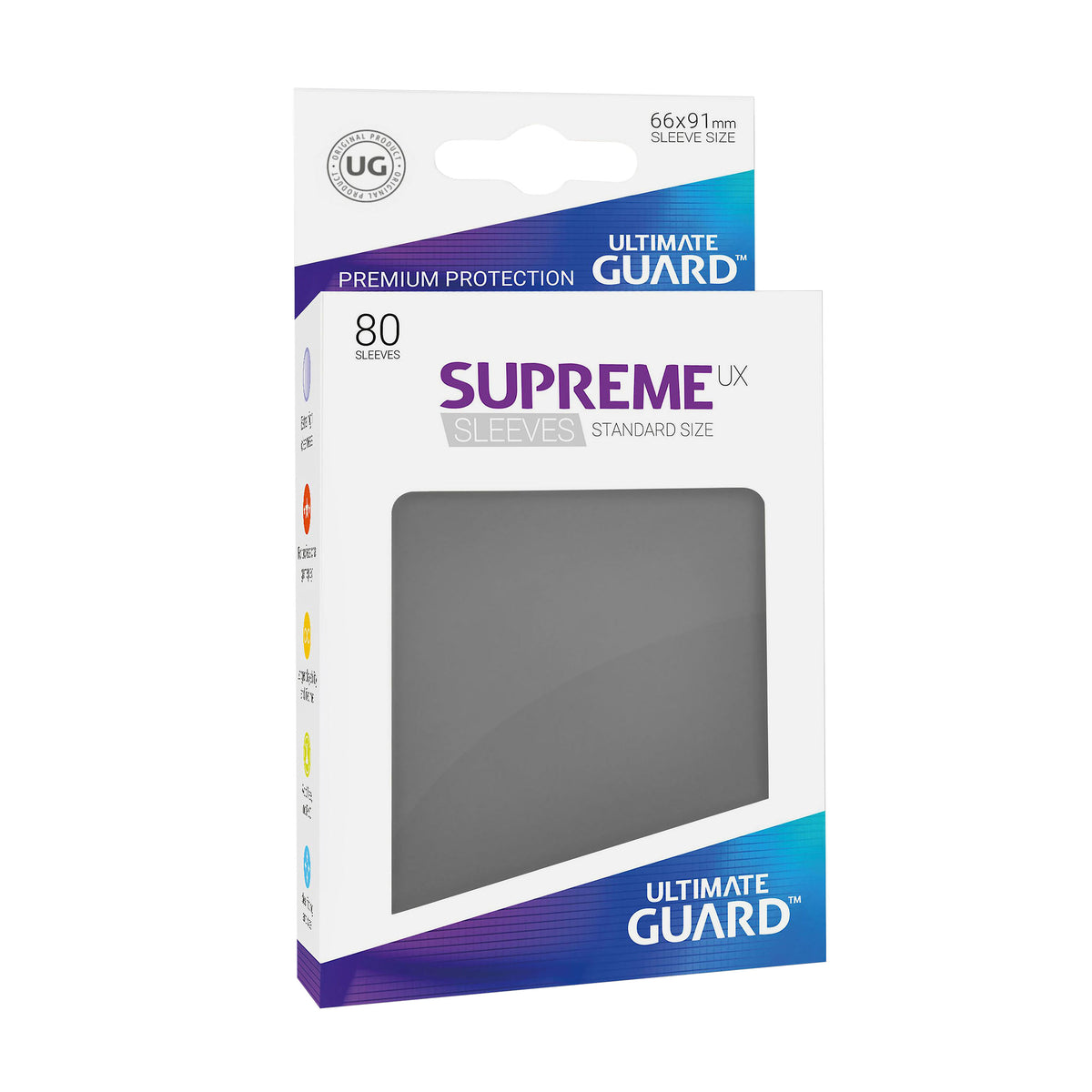 Productafbeelding Ultimate Guard kaarthoezen voor verzamelkaarten grijs 80-delig set