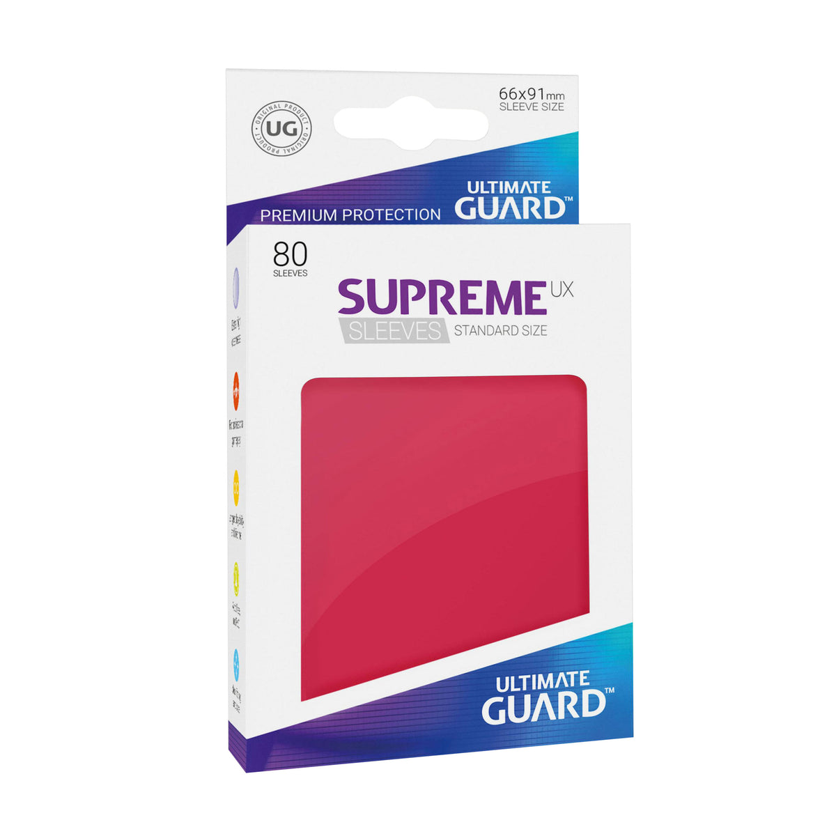 Productafbeelding Ultimate Guard kaarthoezen voor verzamelkaarten rood 80s set