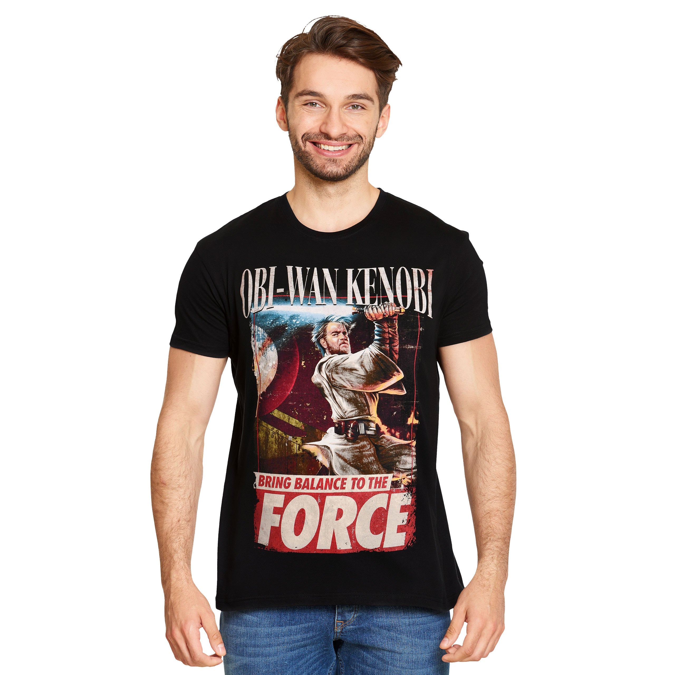 Productafbeelding Star Wars - Breng evenwicht in de kracht T-shirt zwart