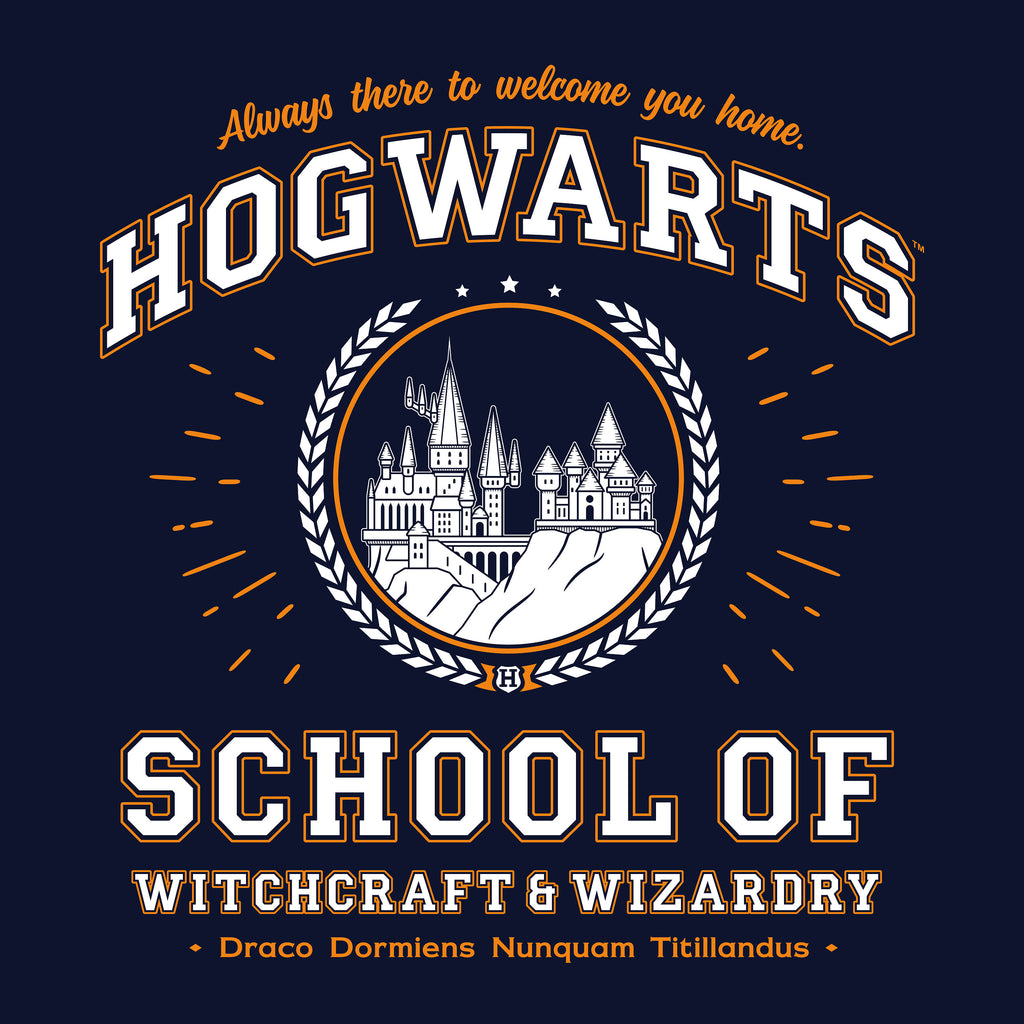 Productafbeelding Hogwarts School T-shirt blauw - Harry Potter