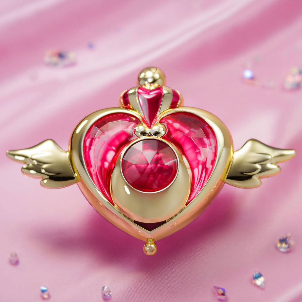 Productafbeelding Sailor Moon - Crisis Moon Compact Transformatie Broche met Licht- en Geluidseffecten