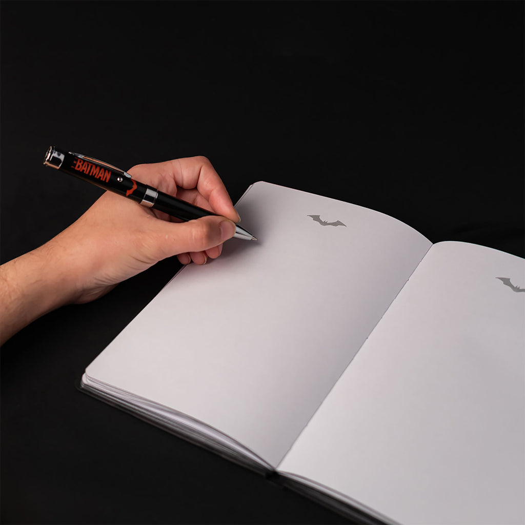 Productafbeelding The Batman - Logo Notitieboek A5 en Balpen met Licht