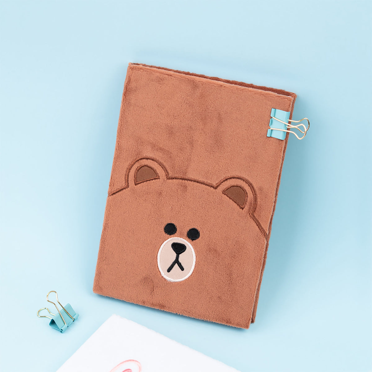Productafbeelding Line Friends - Brown Pluche Notitieboek A5