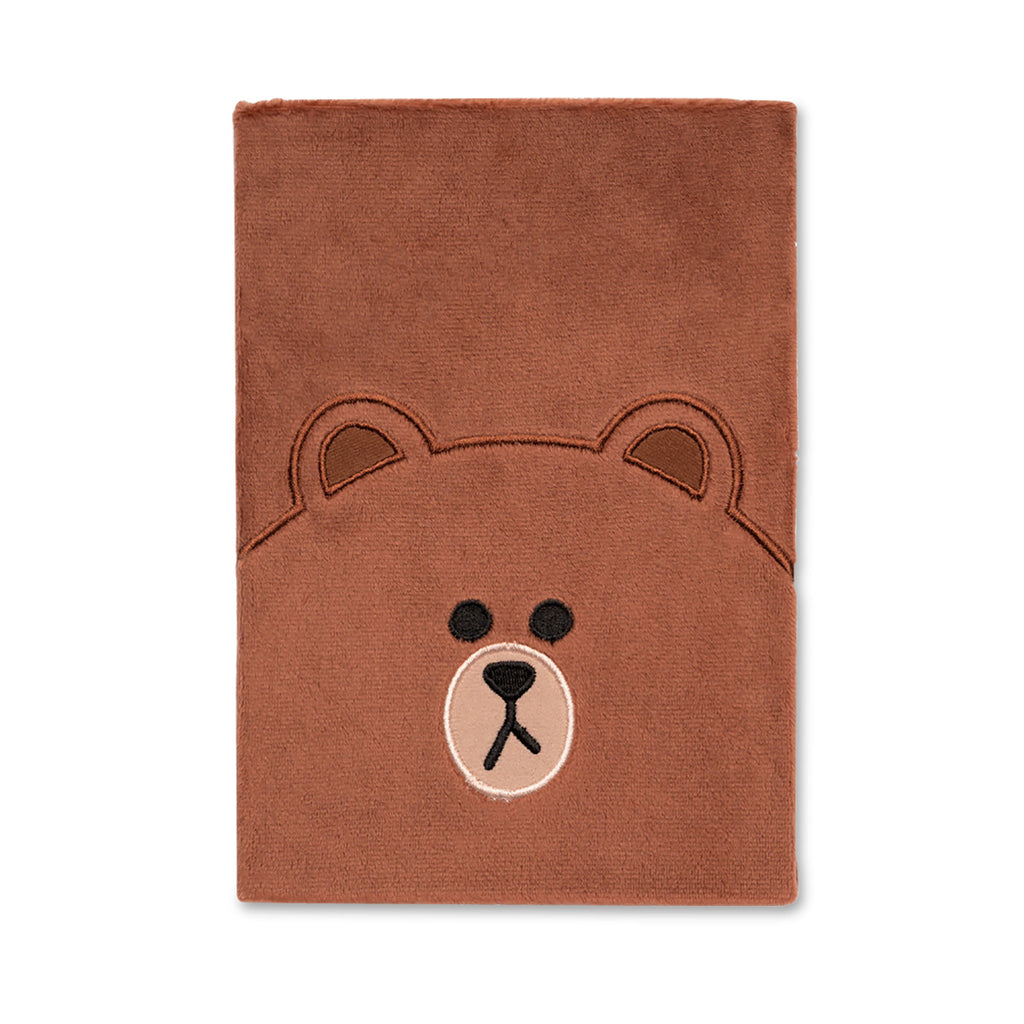 Productafbeelding Line Friends - Brown Pluche Notitieboek A5
