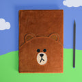 Productafbeelding Line Friends - Brown Pluche Notitieboek A5