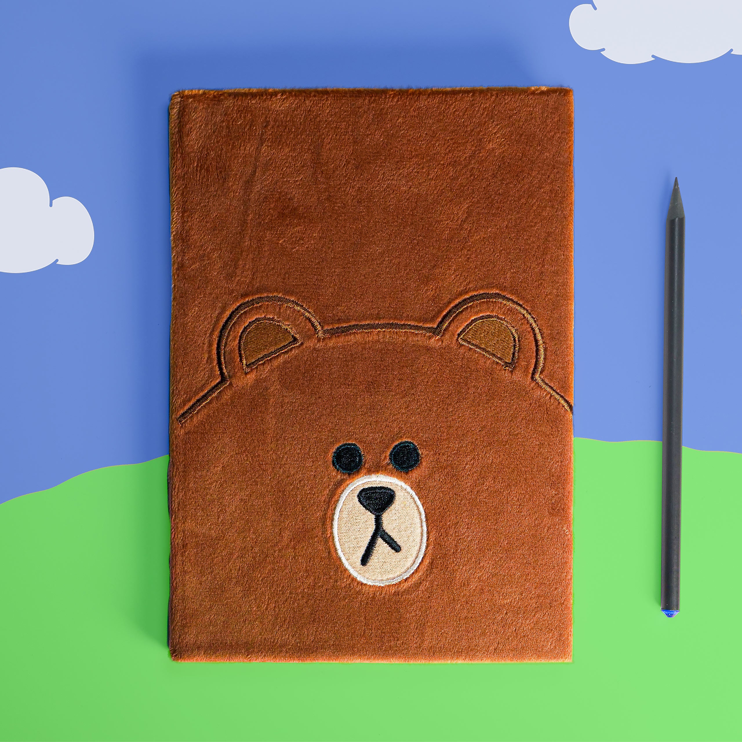 Productafbeelding Line Friends - Brown Pluche Notitieboek A5