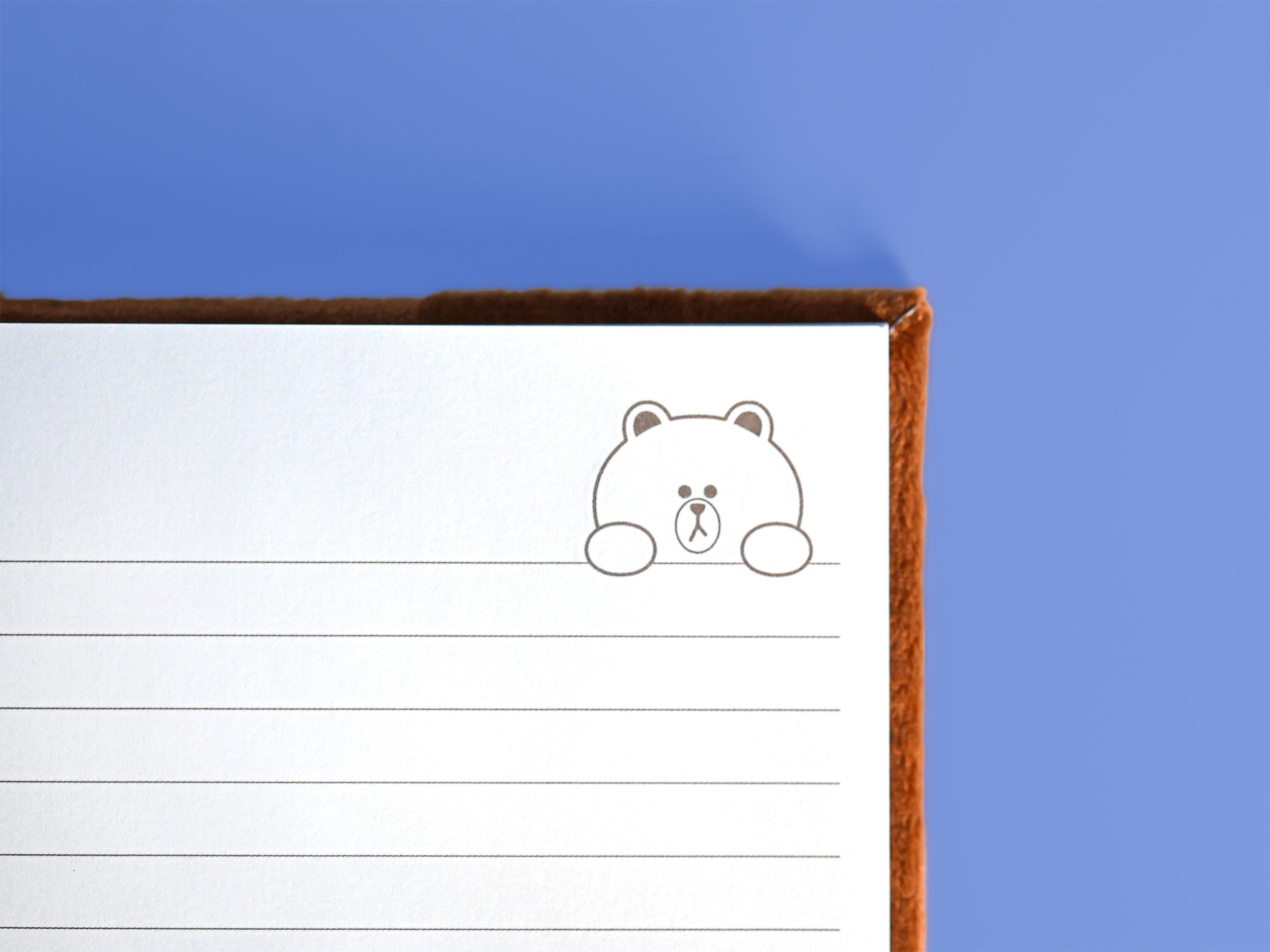Productafbeelding Line Friends - Brown Pluche Notitieboek A5