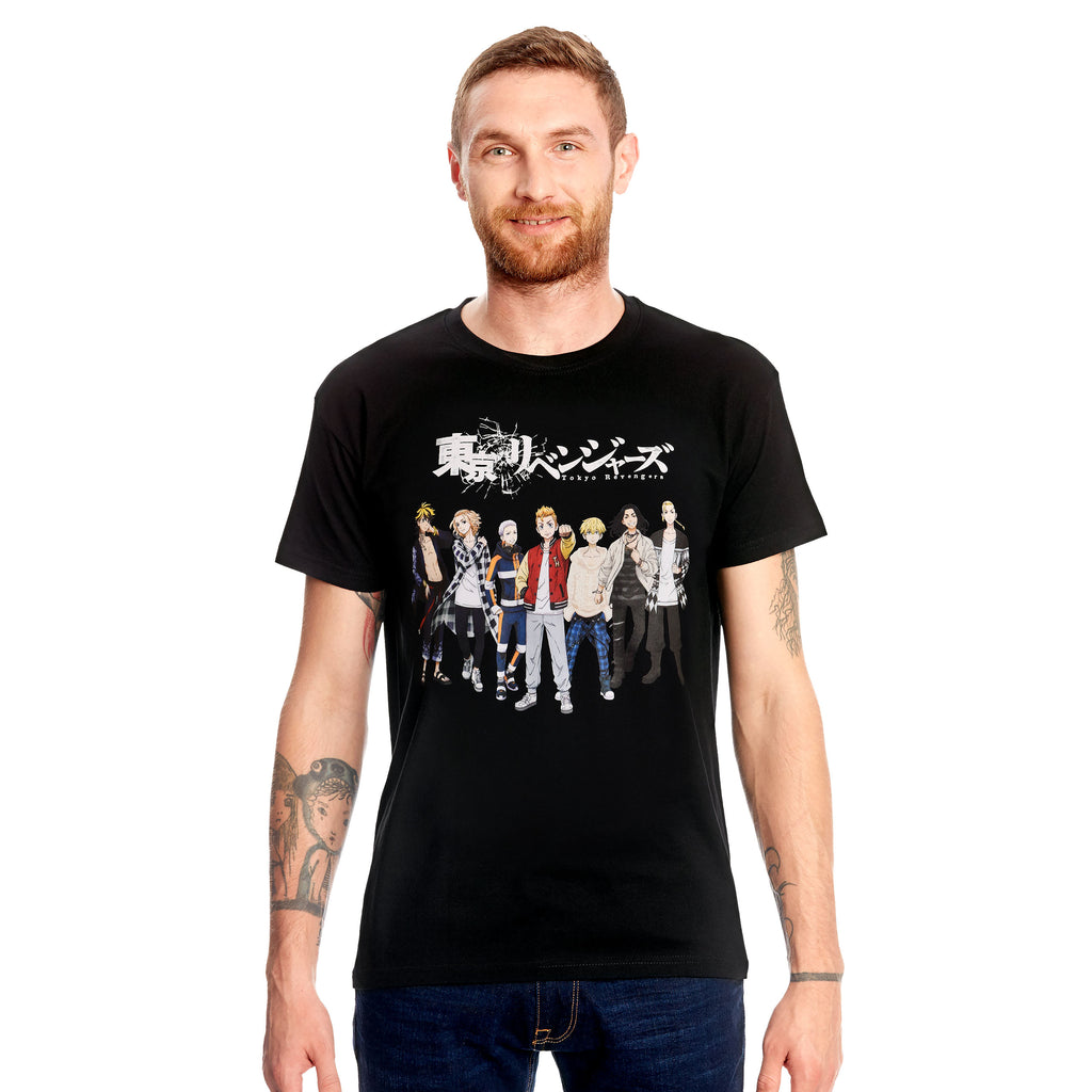 Productafbeelding Tokyo Revengers - Groep T-shirt zwart