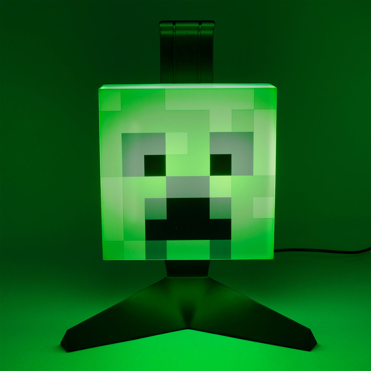 Productafbeelding Creeper Hoofdtelefoonstandaard met Licht - Minecraft