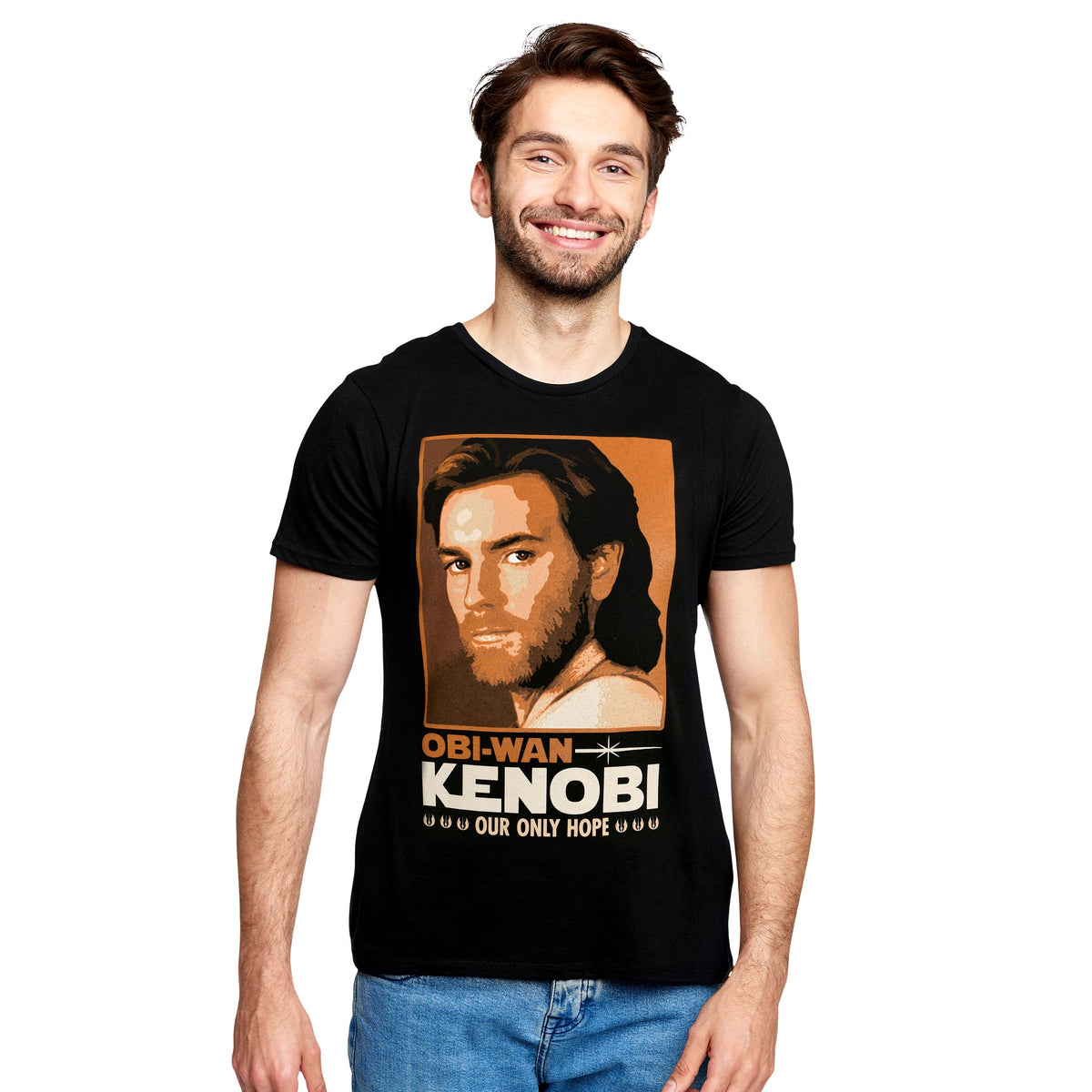 Productafbeelding Star Wars - Obi Wan Kenobi Ons enige hoop T-shirt zwart