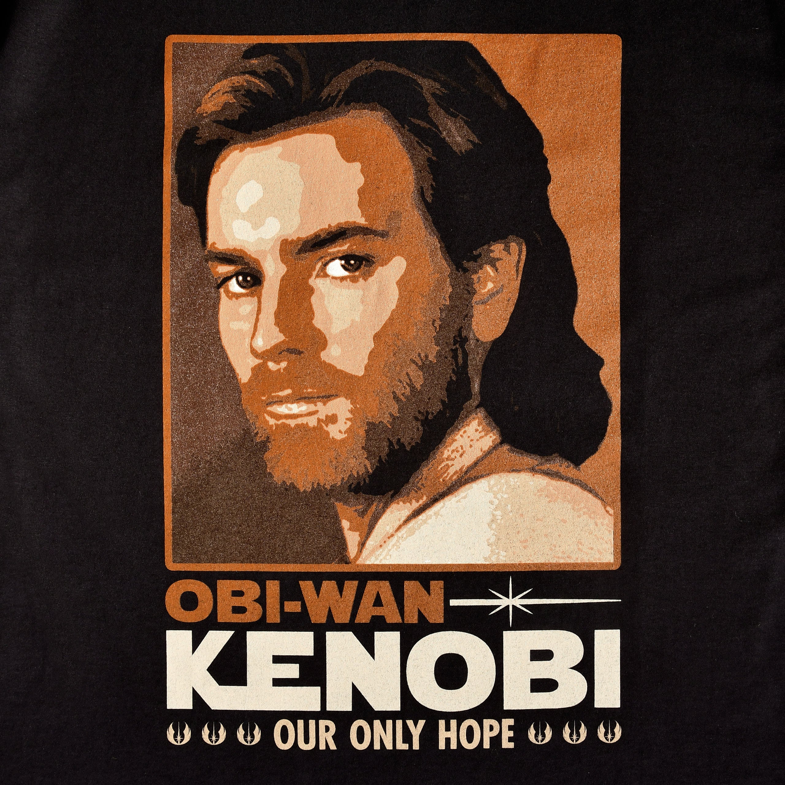 Productafbeelding Star Wars - Obi Wan Kenobi Ons enige hoop T-shirt zwart