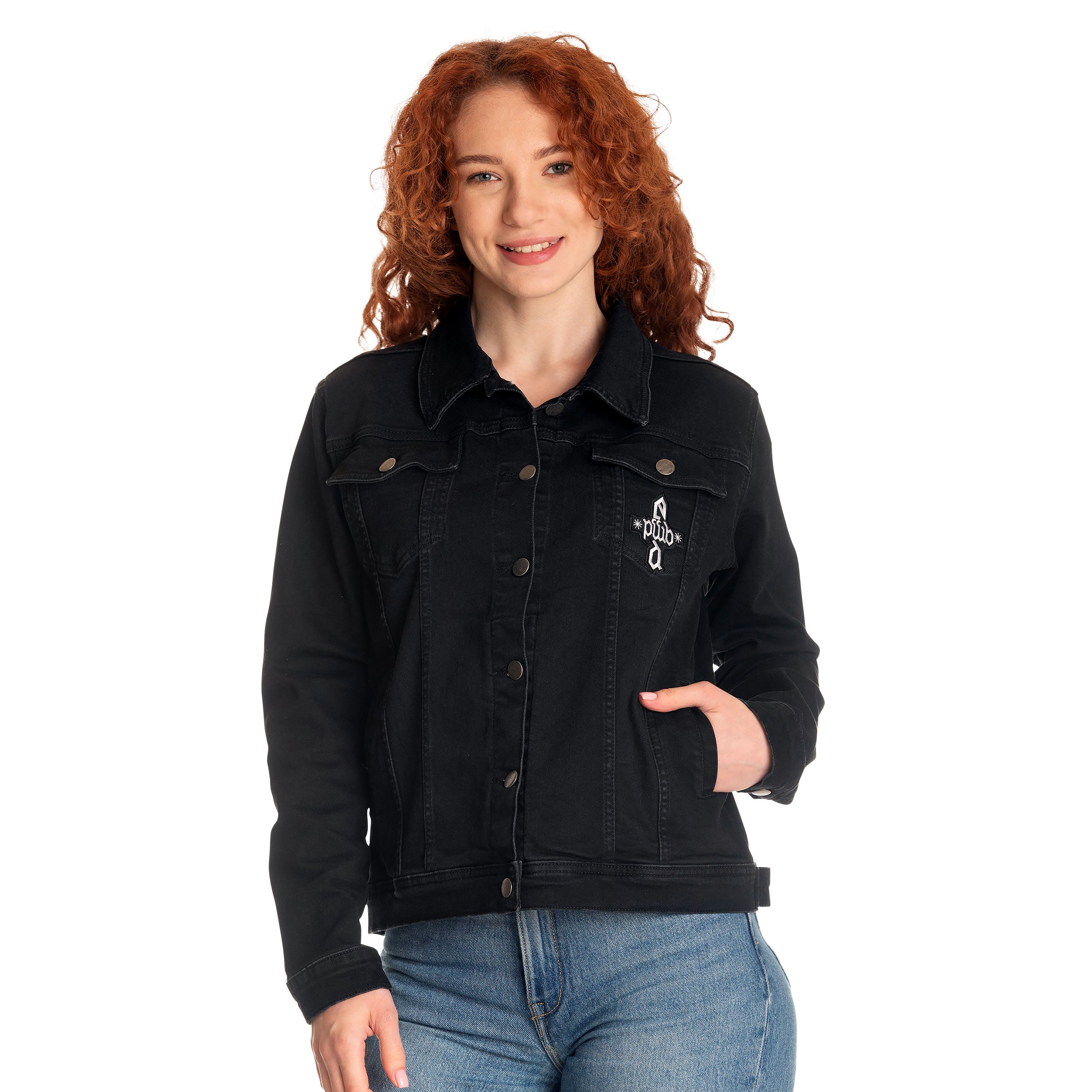 Productafbeelding Dumbledore Wapen Denim Jas Zwart - Fantastic Beasts