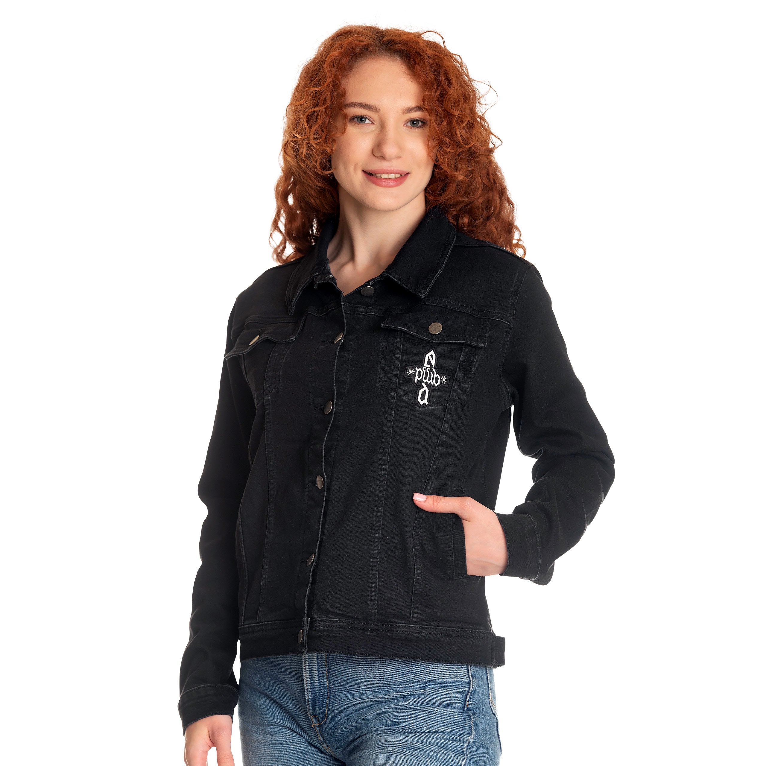 Productafbeelding Dumbledore Wapen Denim Jas Zwart - Fantastic Beasts