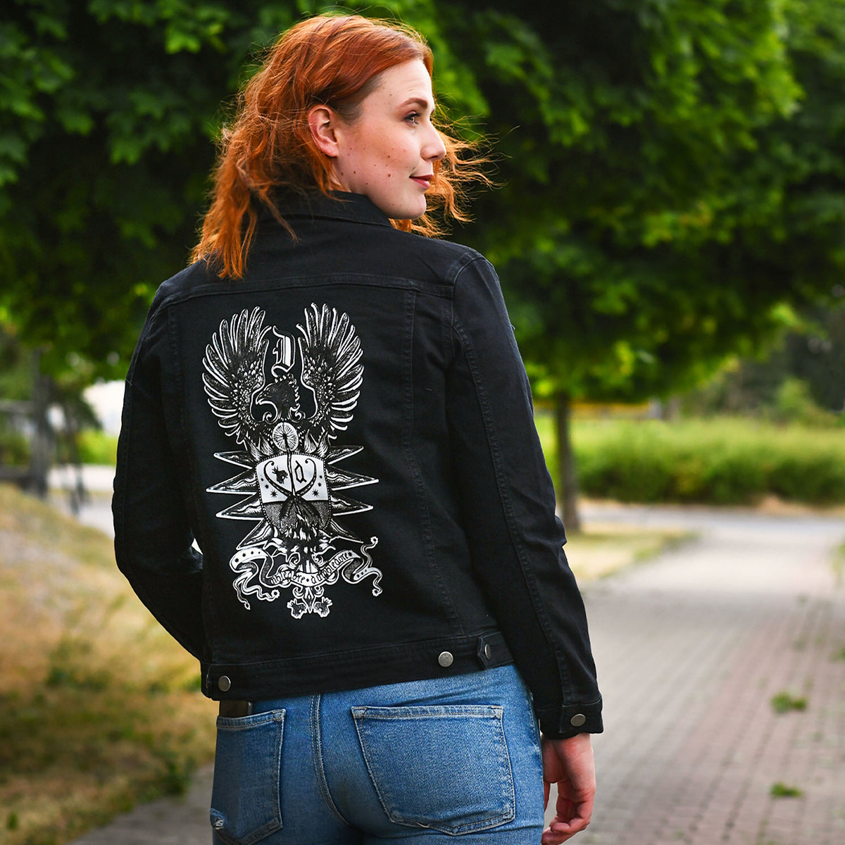 Productafbeelding Dumbledore Wapen Denim Jas Zwart - Fantastic Beasts