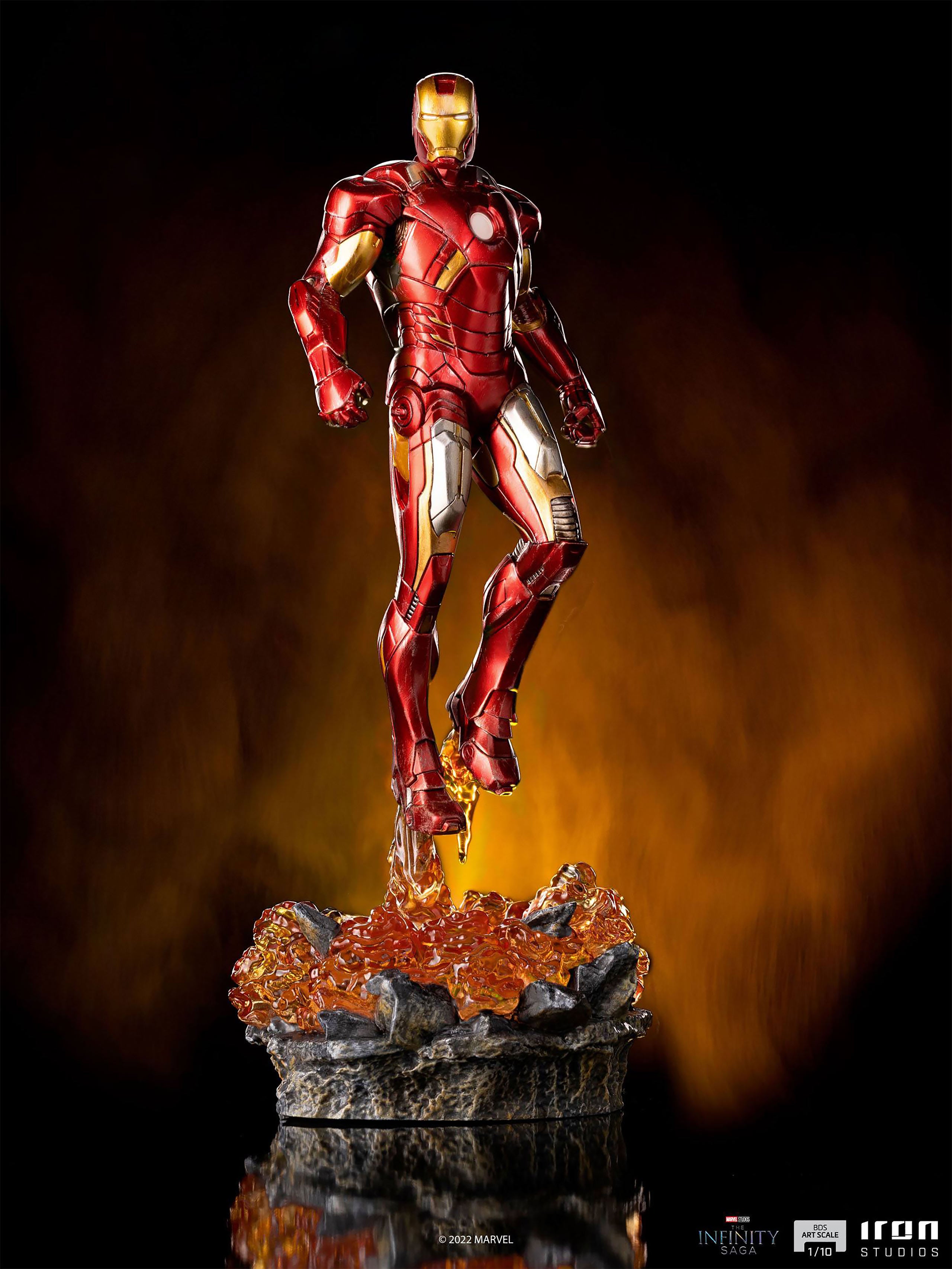 Productafbeelding Iron Man - The Infinity Saga BDS Art Scale Deluxe Standbeeld met Lichtfunctie