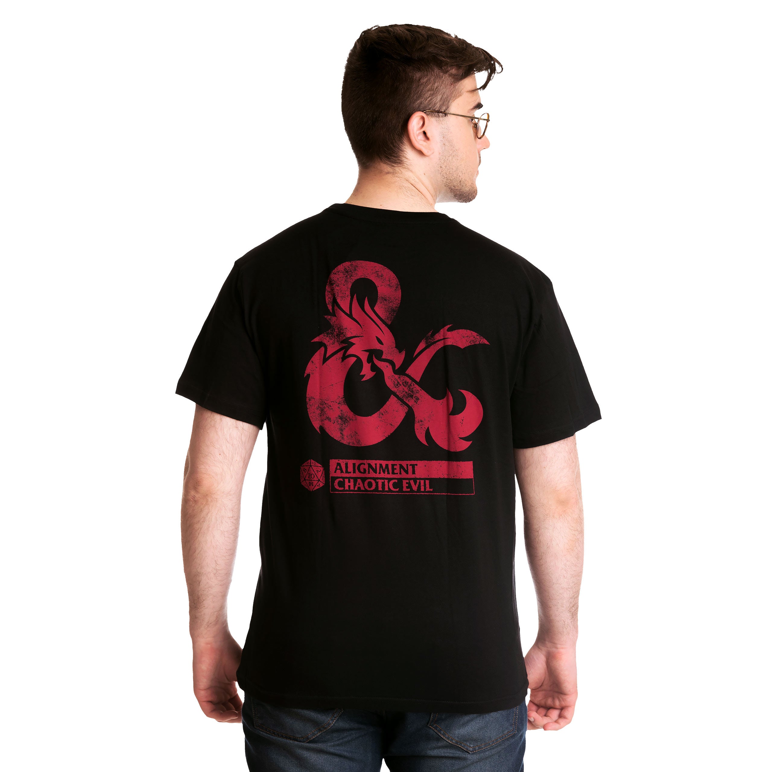 Productafbeelding Dungeons & Dragons - Chaotic Evil T-Shirt Zwart