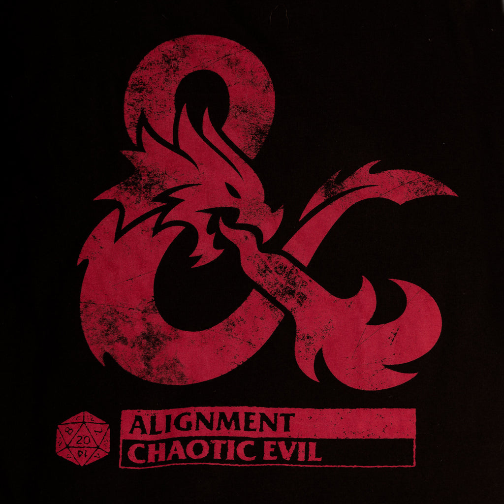 Productafbeelding Dungeons & Dragons - Chaotic Evil T-Shirt Zwart
