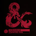 Productafbeelding Dungeons & Dragons - Chaotic Evil T-Shirt Zwart
