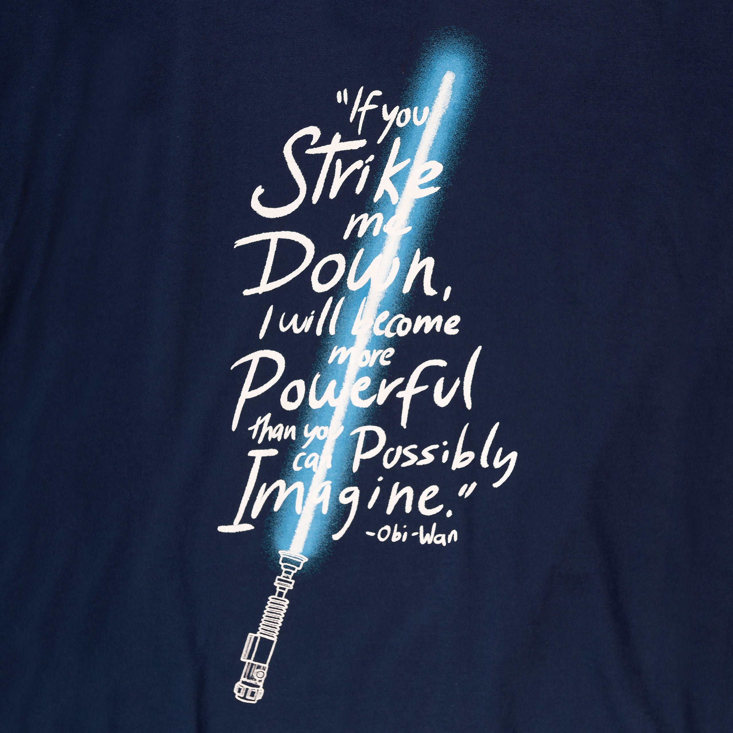 Productafbeelding Star Wars - Als je me neerslaat T-Shirt blauw