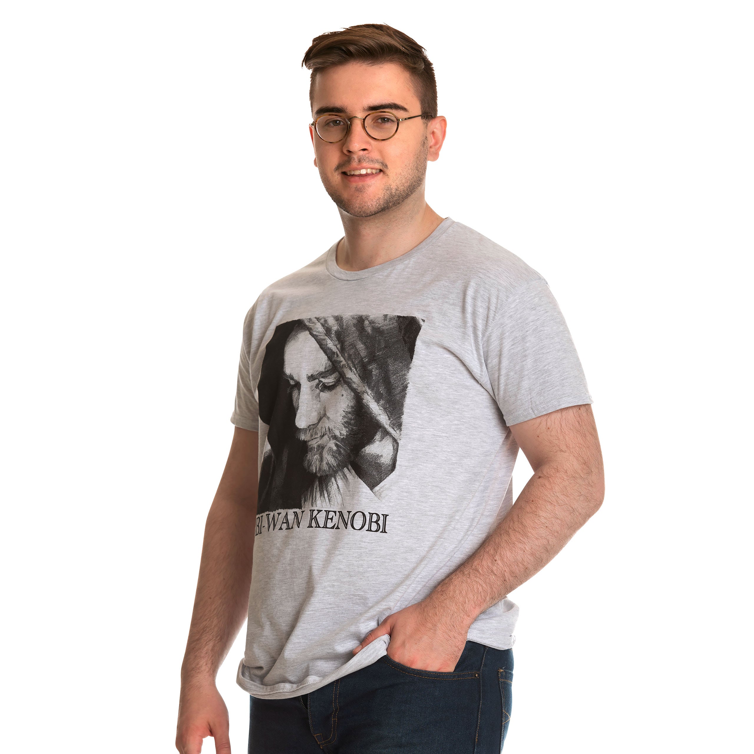 Productafbeelding Star Wars - Obi-Wan Kenobi Personage T-shirt grijs