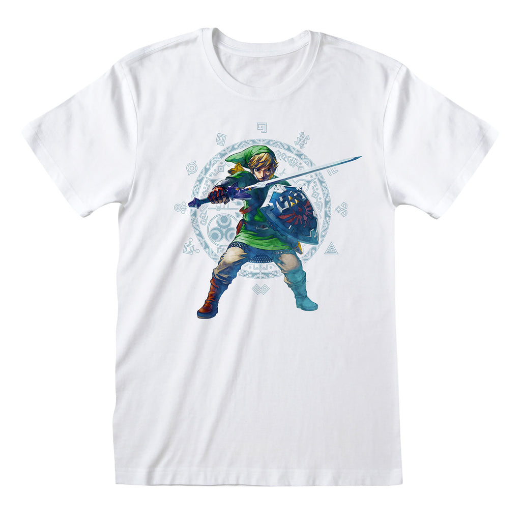 Productafbeelding Zelda - Skyward Sword Pose T-Shirt wit
