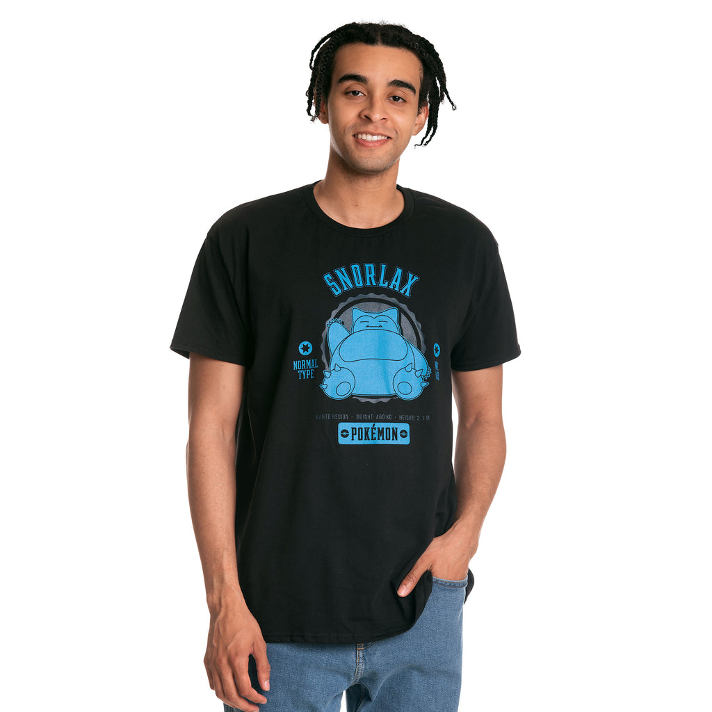 Productafbeelding Pokemon - Snorlax College T-shirt zwart