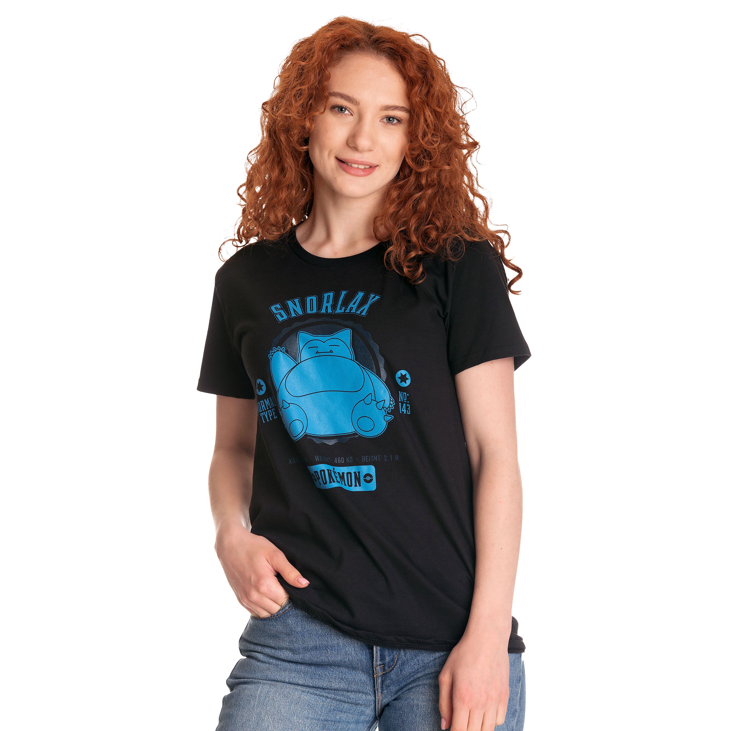 Productafbeelding Pokemon - Snorlax College T-shirt zwart
