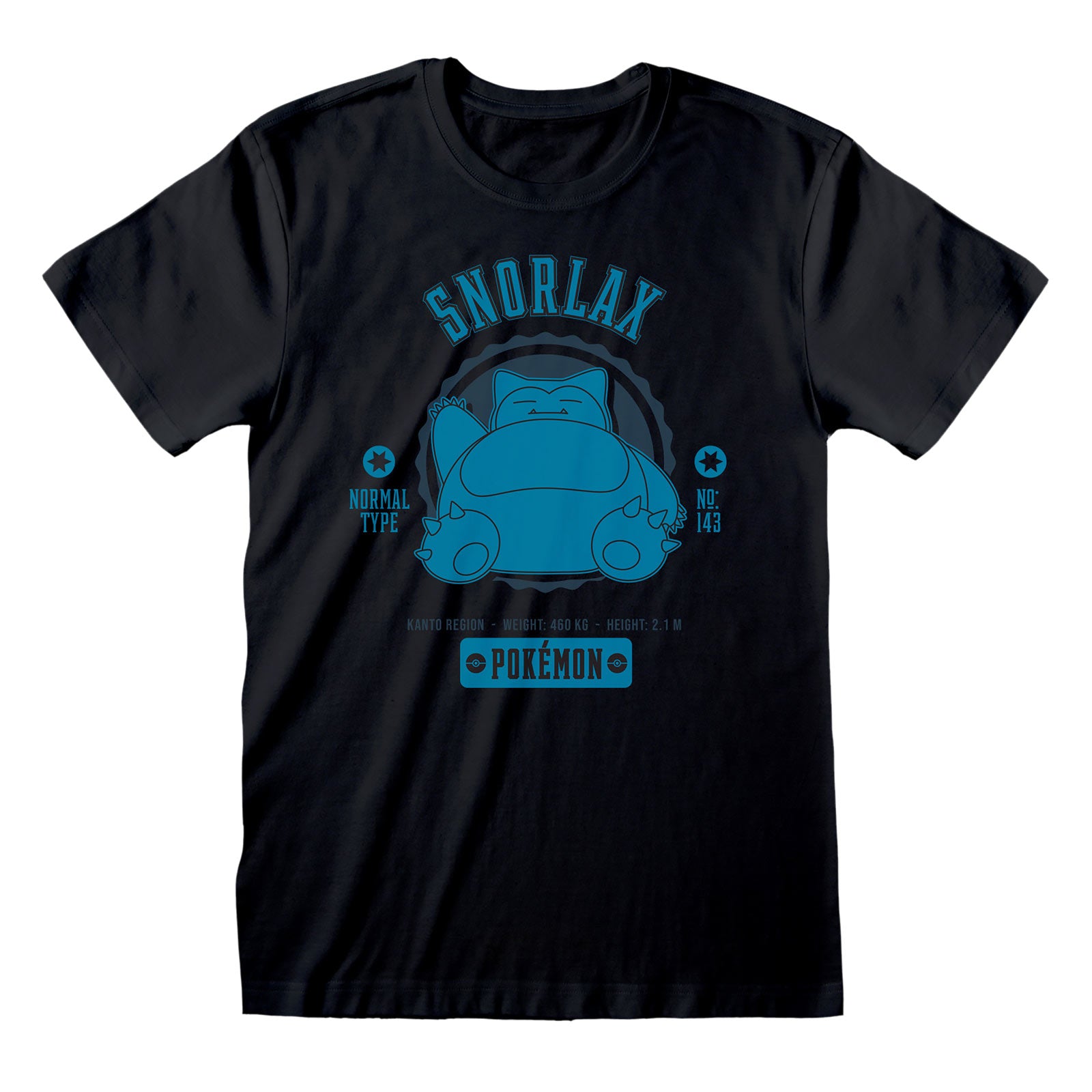 Productafbeelding Pokemon - Snorlax College T-shirt zwart
