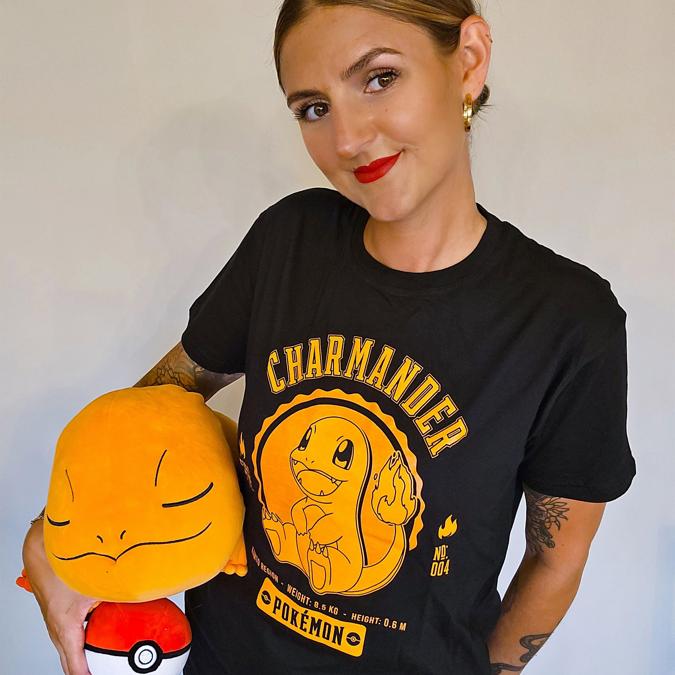 Productafbeelding Pokemon - Charmander College T-Shirt Zwart