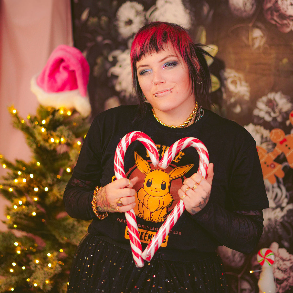 Productafbeelding Pokemon - Eevee College T-Shirt Zwart