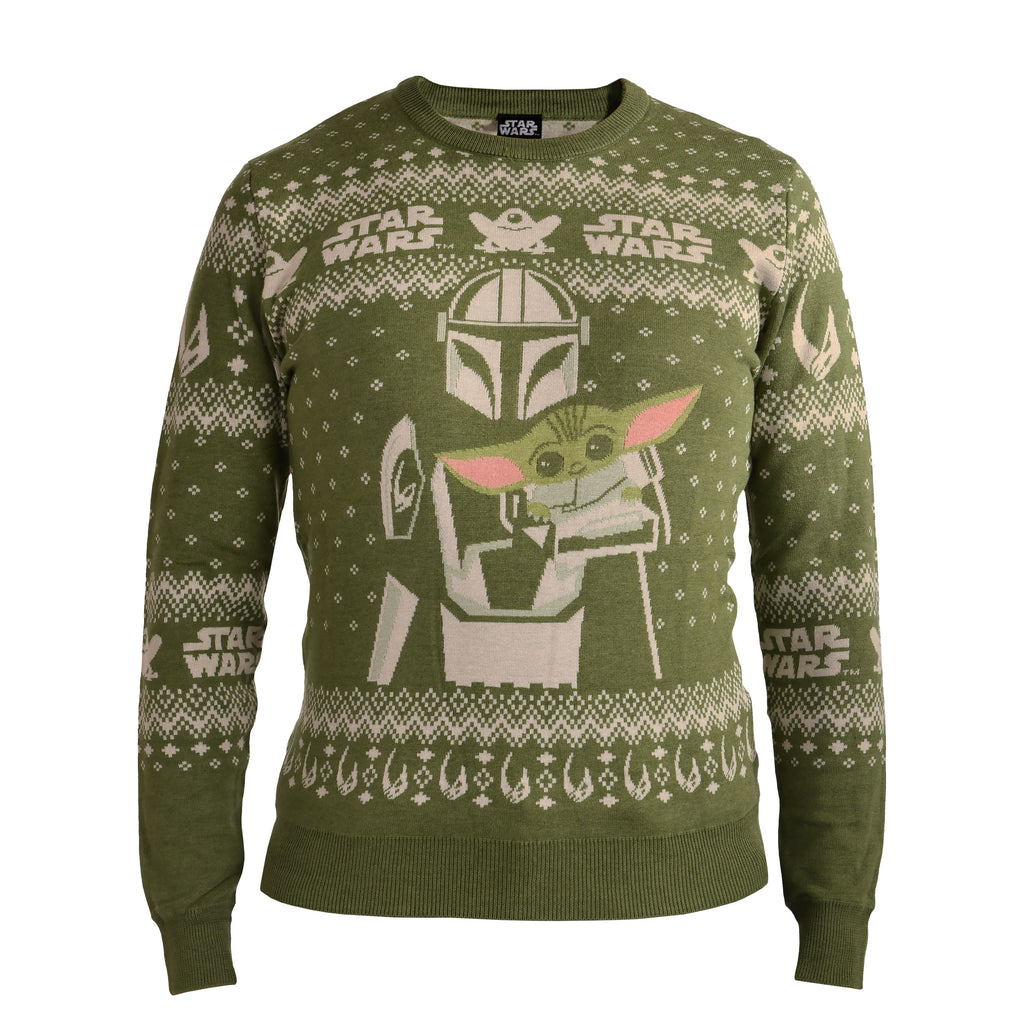 Productafbeelding Mando en Grogu gebreide trui - Star Wars The Mandalorian