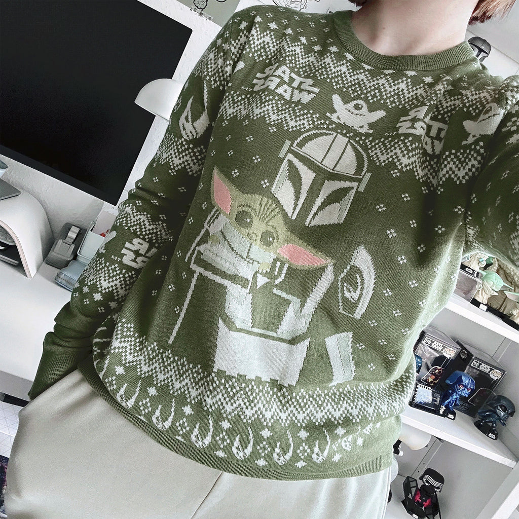 Productafbeelding Mando en Grogu gebreide trui - Star Wars The Mandalorian