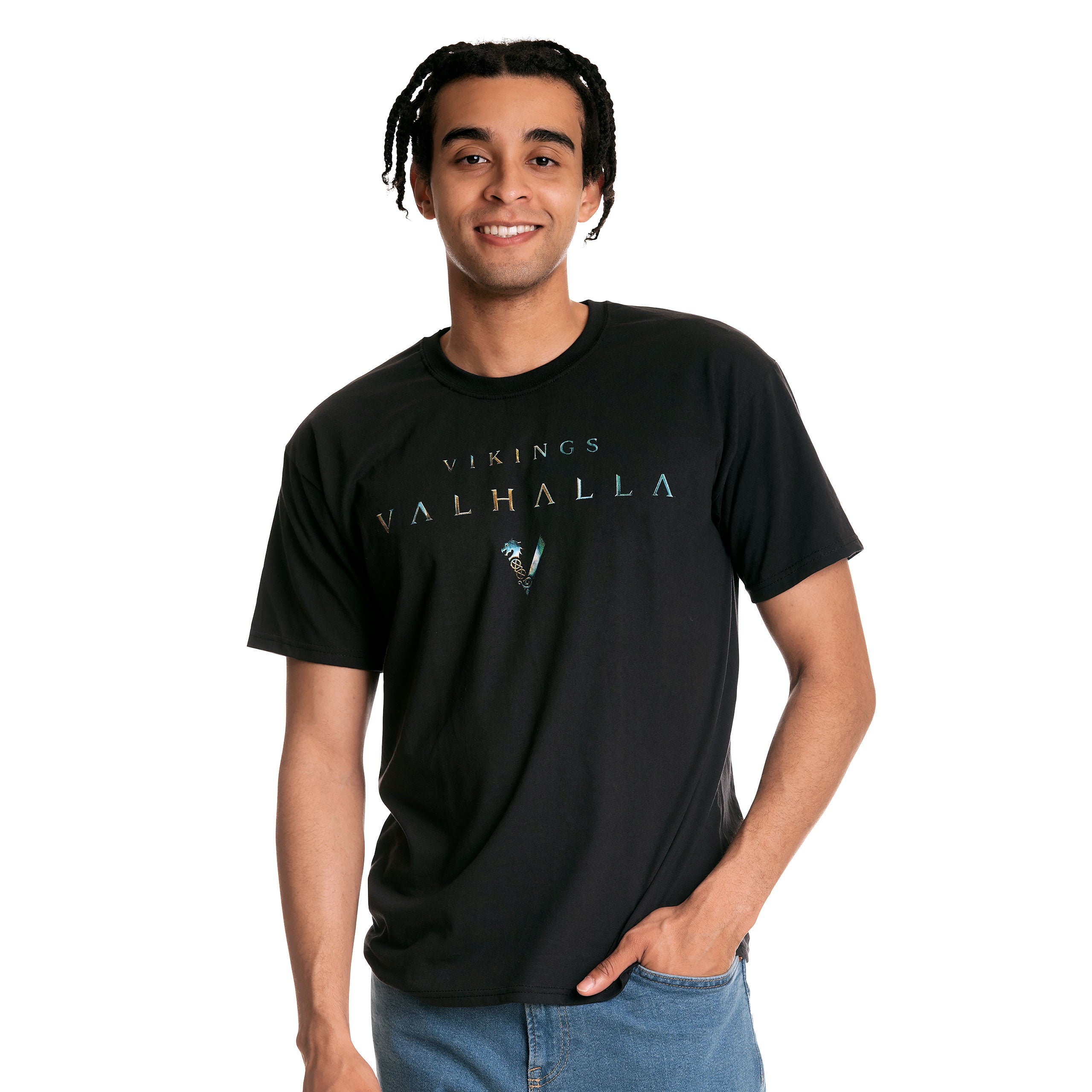 Productafbeelding Vikings - Metallic T-Shirt Zwart
