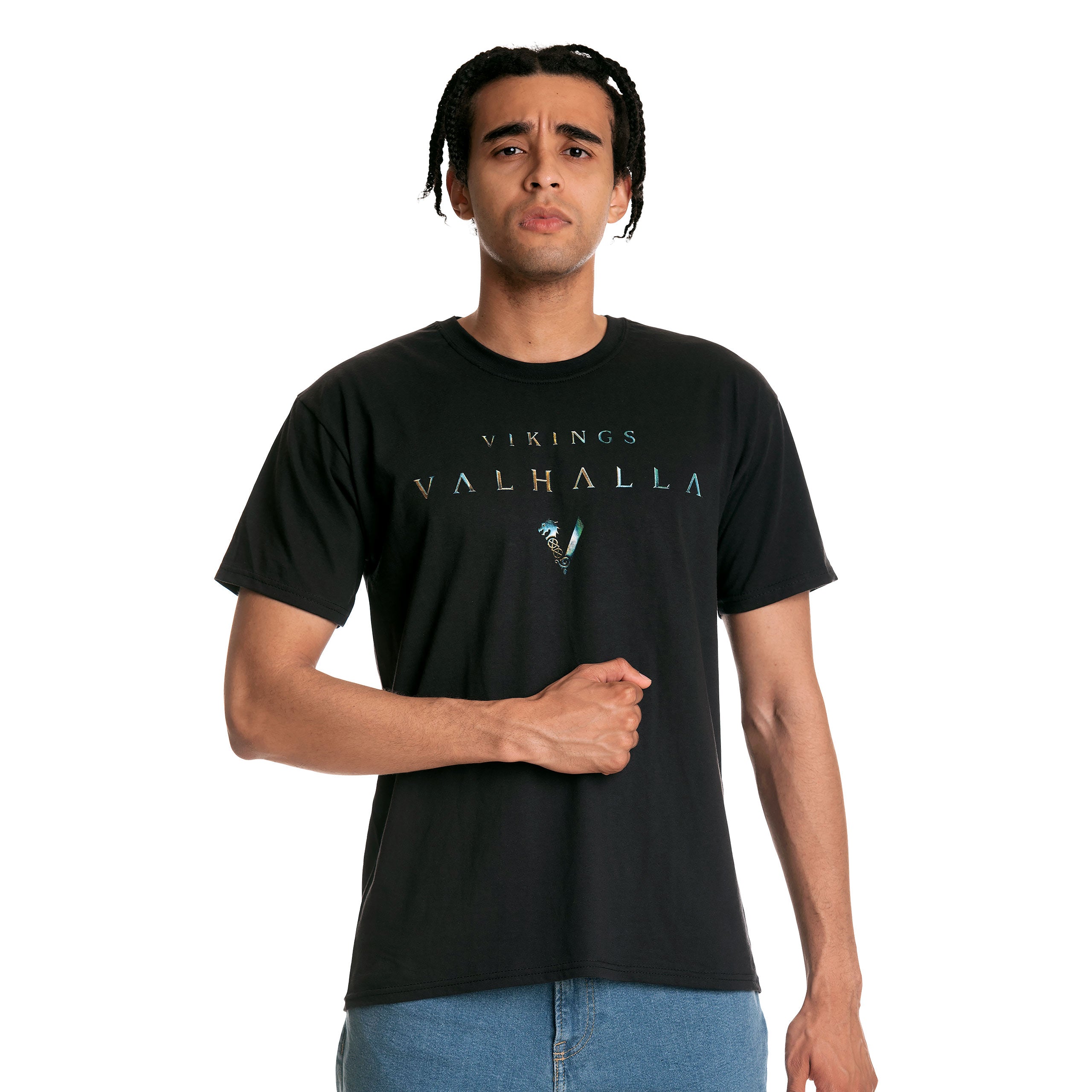 Productafbeelding Vikings - Metallic T-Shirt Zwart