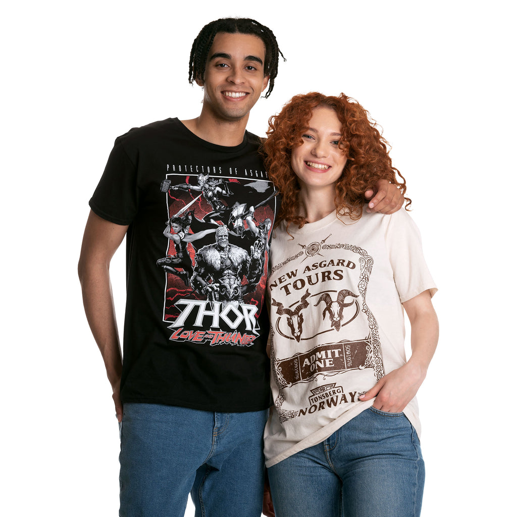Productafbeelding Thor Love & Thunder - Protectors of Asgard T-Shirt zwart