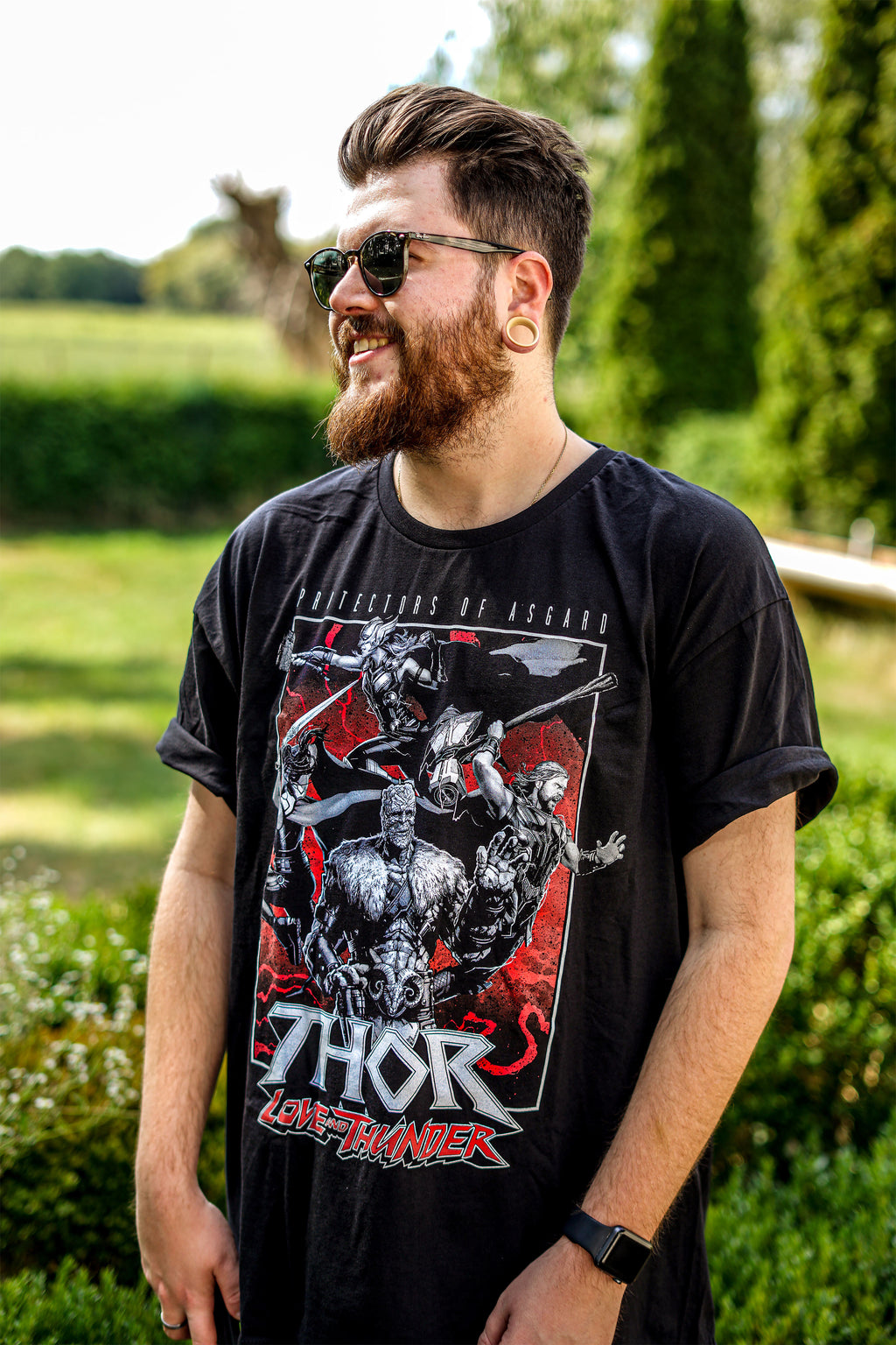 Productafbeelding Thor Love & Thunder - Protectors of Asgard T-Shirt zwart