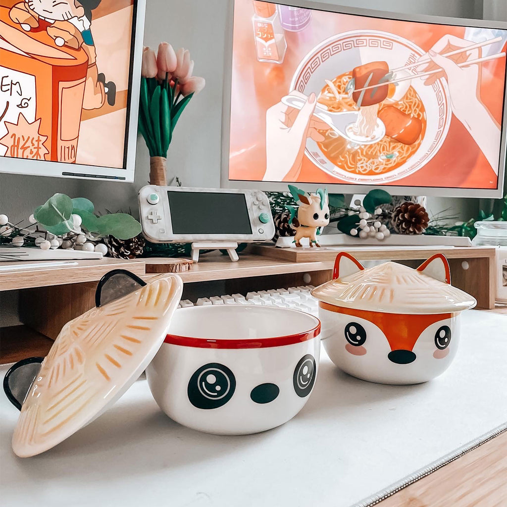 Productafbeelding Panda Kawaii Kom met deksel voor anime-fans