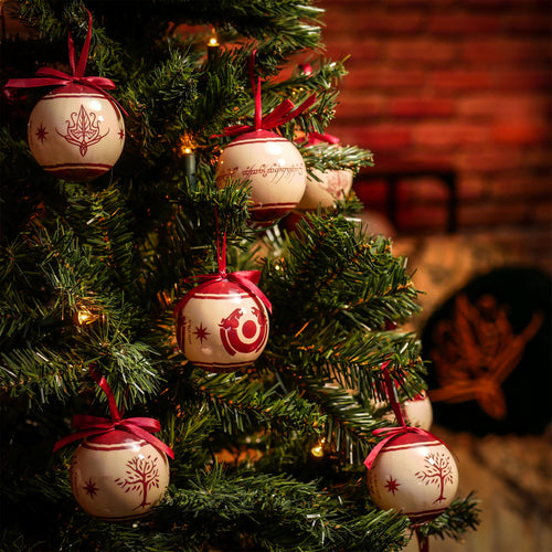 Productafbeelding Lord of the Rings - Midden-aarde Symbolen Kerstboom Ballen 14st
