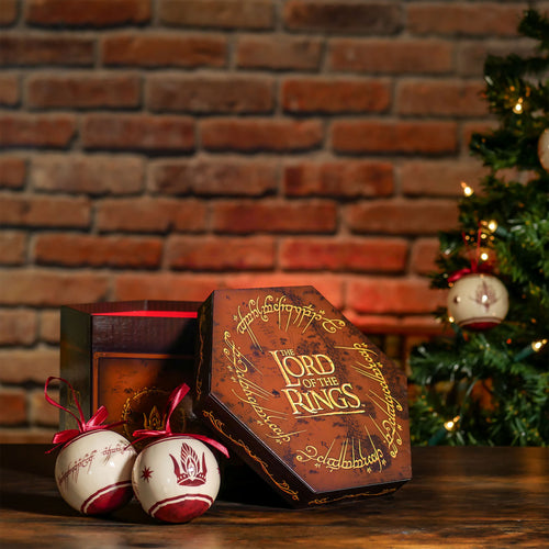 Productafbeelding Lord of the Rings - Midden-aarde Symbolen Kerstboom Ballen 14st