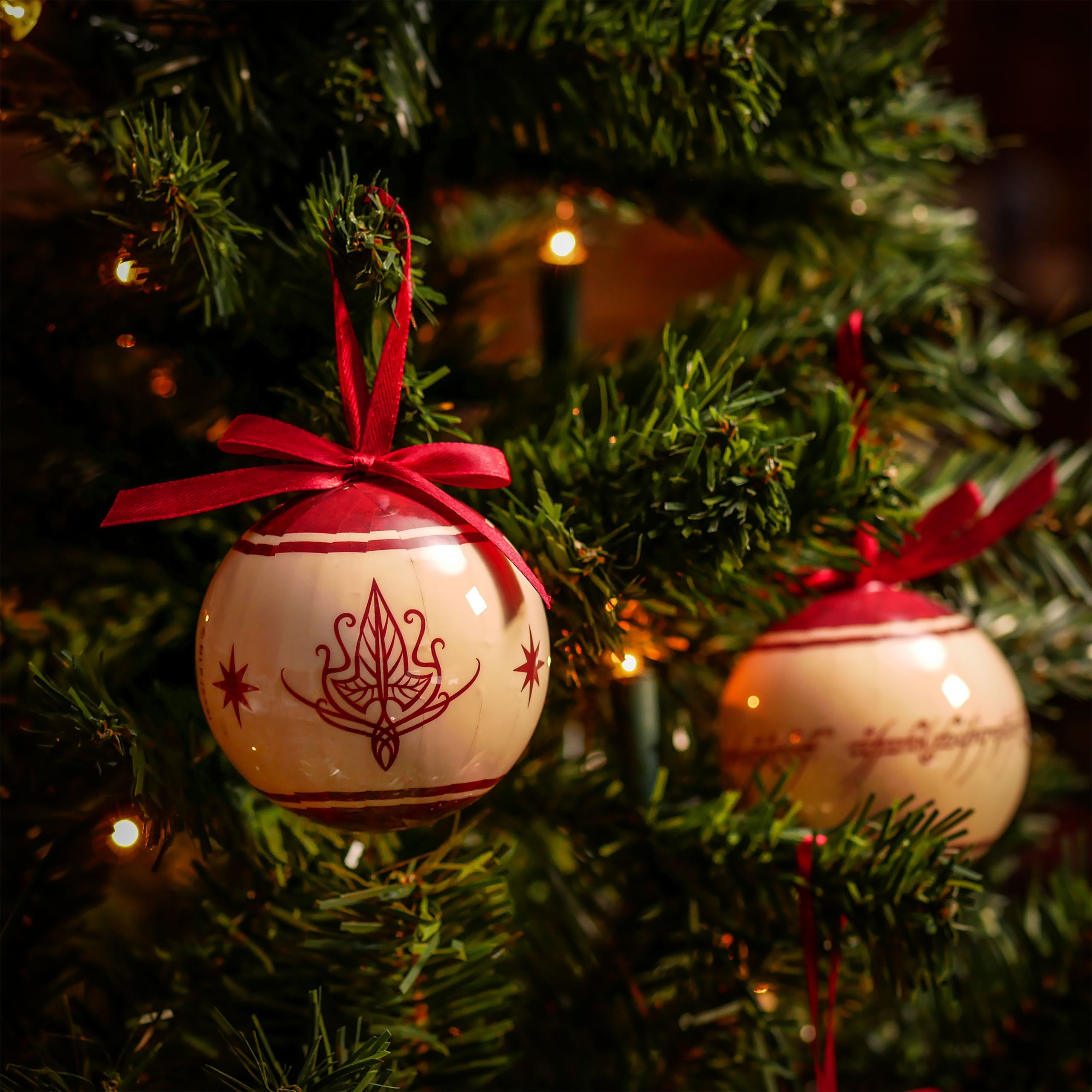 Productafbeelding Lord of the Rings - Midden-aarde Symbolen Kerstboom Ballen 14st