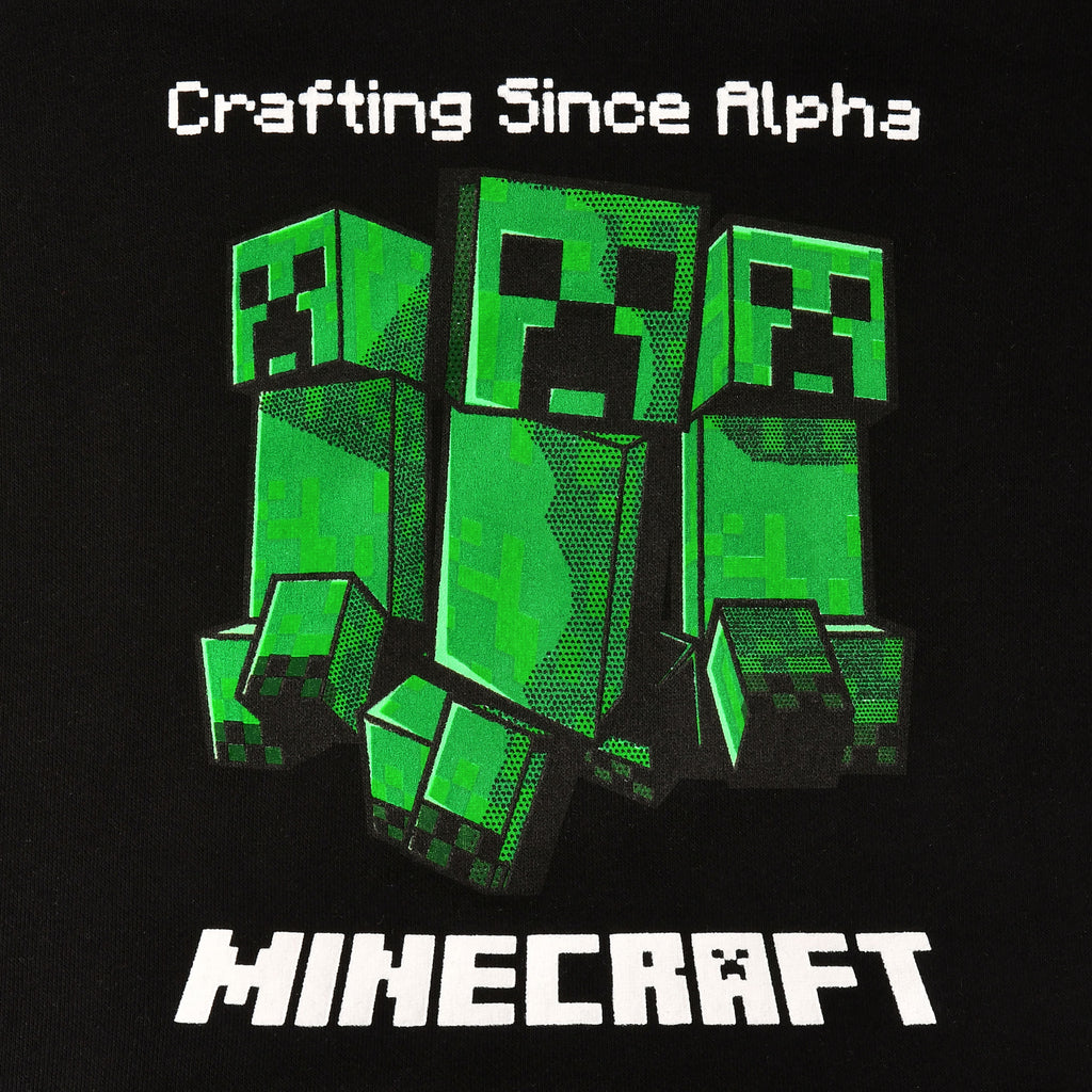 Productafbeelding Minecraft - Creeper Hoodie Kinderen Zwart