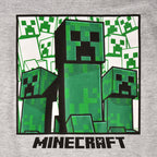 Productafbeelding Minecraft - Creeper Kinder T-shirt grijs