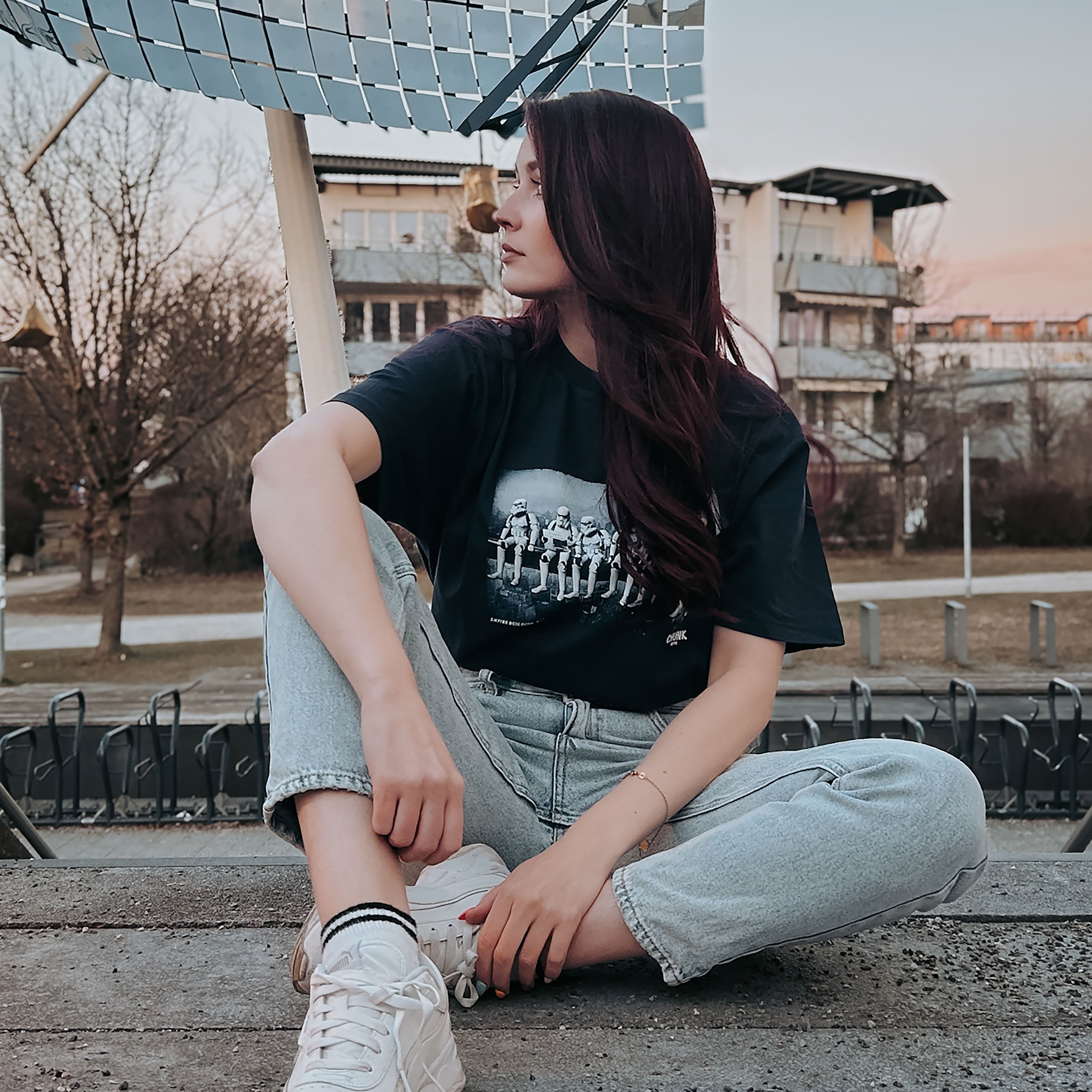 Productafbeelding Empire Building T-shirt voor Star Wars fans blauw