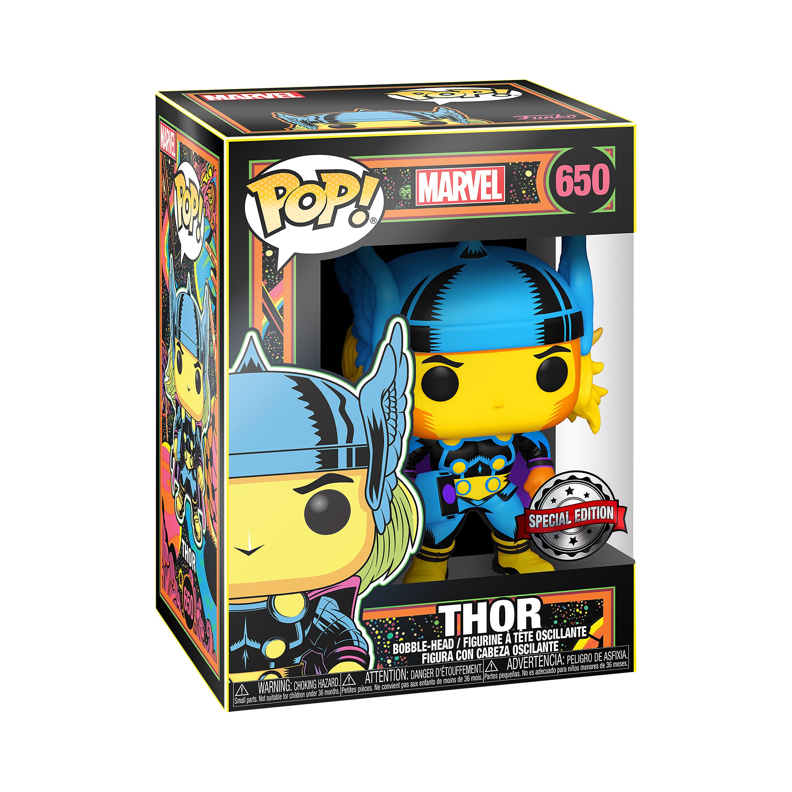 Productafbeelding Thor - Funko Pop Black Light Glow Bobblehead Figuur